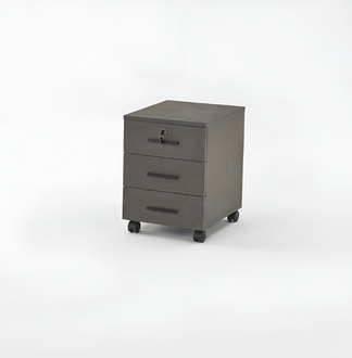 Aktenschrank Grau Einfarbig Arbeitszimmer Modern Design mit Schubladen