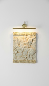 Alexander der Große Wandrelief Antik Relief Wand Gemälde Bild Handarbeit Pferd