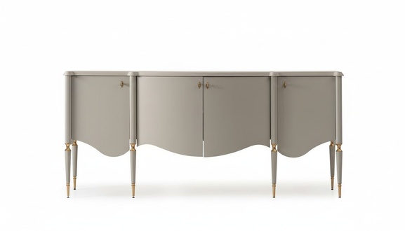 Anrichte Sideboard Schrank Holz Beige Kommode Esszimmer Möbel