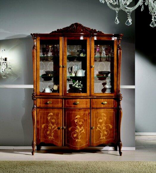 Möbel Luxus Holz Stil Schrank Anrichte Vitrinenschrank Design Italienische Möbel Neu