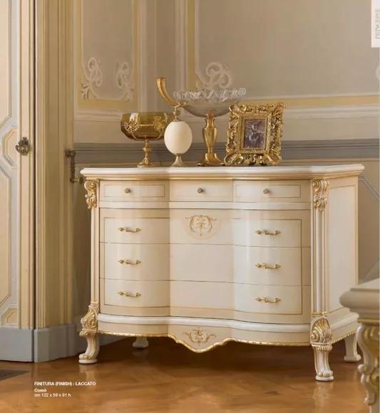 Kommode Sideboard Schränke Kommoden Holz Schlafzimmer Möbel Beige Neu