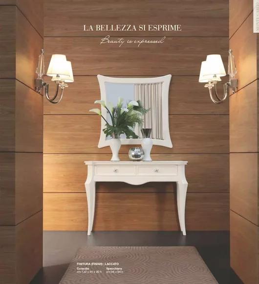 Schminktische Konsoletische mit Spiegel Konsole Holz Luxus Weiß Modern