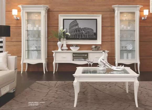 TV Ständer Sideboard RTV Lowboard Tisch Holz Weiß Wohnzimmer Kommode