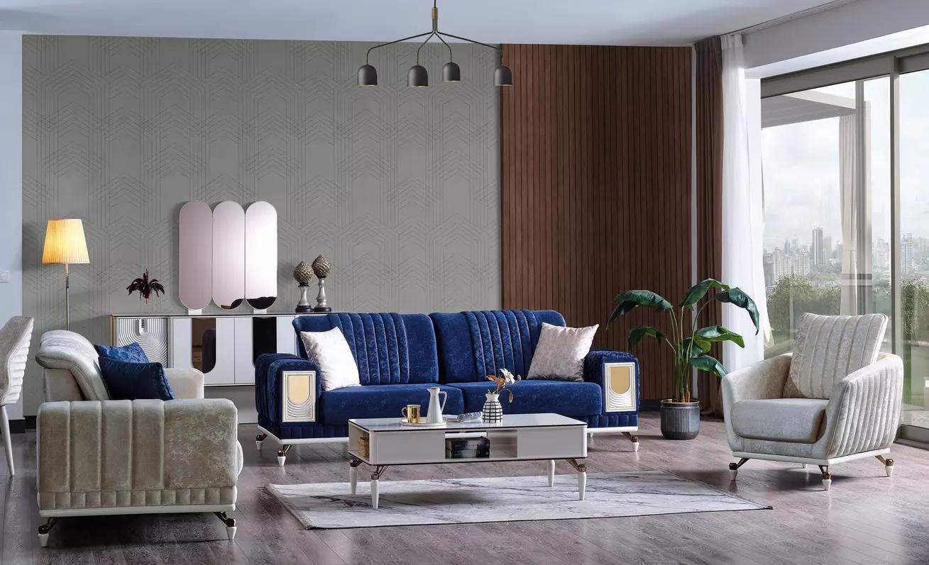 Sofagarnitur 3+3+1 Sitzer Möbel Luxus Set Sofagarnitur Modern Set 3tlg