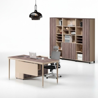 Arbeitstisch Beige Ecke Tisch Bürotisch Schreibtisch Büromöbel Holz