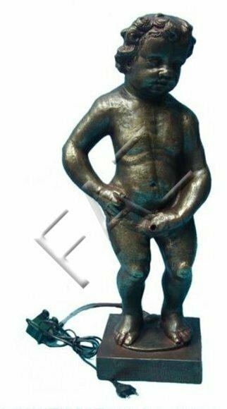 Design Teich Pumpe Skulptur Statue Statuen Figuren Garten Figur Skulpturen