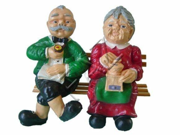 Design Großmutter Großvater Figur Statue Skulptur Figuren Skulpturen Deko