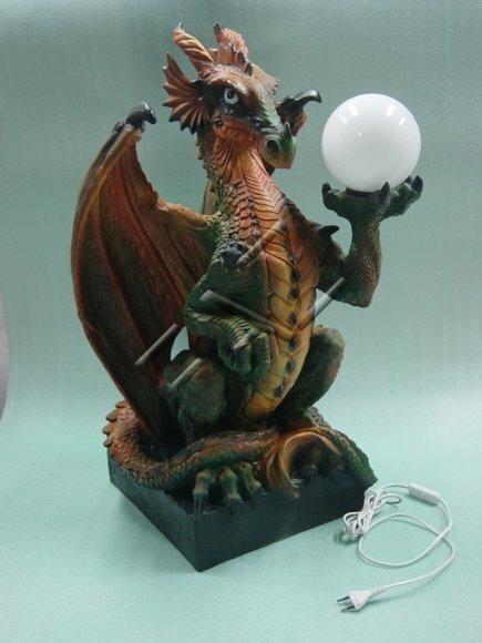 Tischleuchte Drachen Barock Lampen Tisch Leuchte Leuchten Lampen