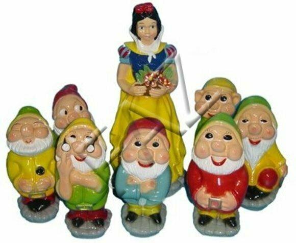 Design Schneewittchen Zwerg Figur Garten Statue Skulptur Figuren Skulpturen