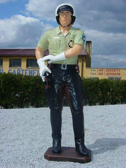 Polizist USA Figur Garten Statue Skulptur Figuren Skulpturen Dekoration
