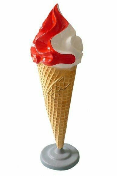 XXL Eis Diele Werbung Aufsteller Figur Garten Dekoration Deko Werbe