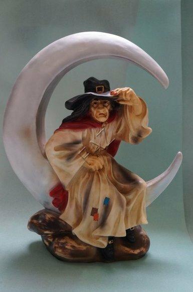 Design Hexe XXL Figur Statue Skulptur Figuren Skulpturen Deko Baba Yaga