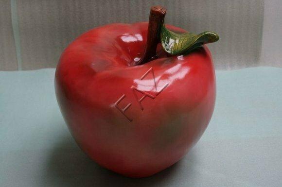 Design Apfel Figur Garten Statue Skulptur Figuren Skulpturen Dekoration