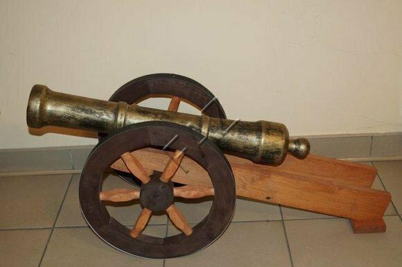 Kanone Figur Statue Skulptur Figuren Skulpturen Dekoration Deko Waffe