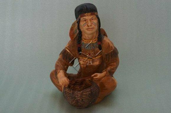 Design Inder Figur Schüssel Statue Skulptur Figuren Skulpturen Dekoration