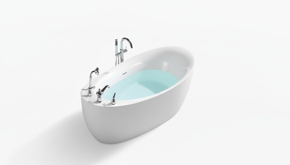 Badewanne Ovale Wanne Badewannen Freistehende 160x80 Armaturen Komplett