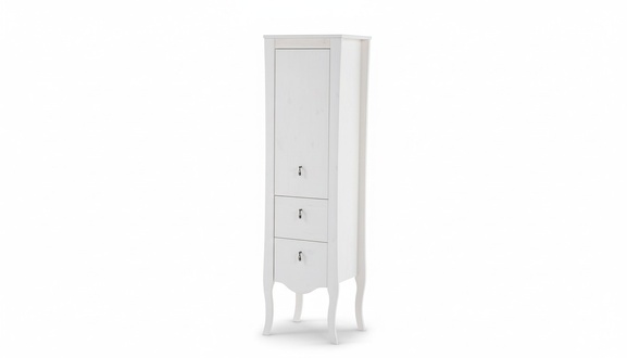Badmöbel Badezimmer Schrank Holz Hochschrank weiß Badschrank Möbel