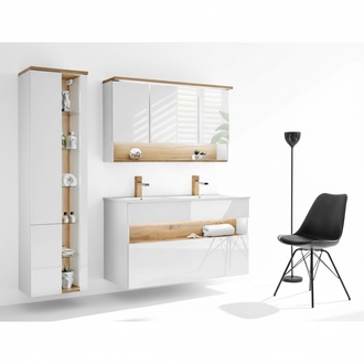 Badmöbel Set Badezimmer Waschbecken Badmöbelset 3tlg. Zimmer Design