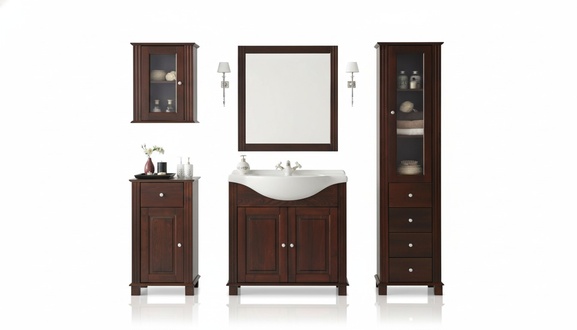 Badmöbel Set Badmöbelset Badezimmer Waschbecken 5tlg. Zimmer