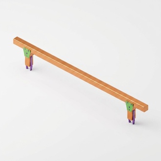 Balancierbrücke Schwebebalken Spielbalken Abenteuerbrücke Wackelsteg Spielplatz