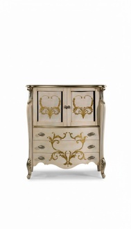 Design Barock Anrichte Schlaf Wohnzimmer Kommode Sideboard Holz