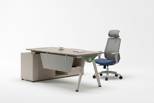 Beiger Arbeitstisch Designer Büro Schreibtisch Luxuriöse Holz Möbel