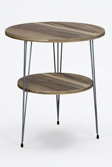 Beistelltisch aus Metall in Braun modern eleganter Wohnstil
