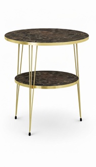 Luxus Beistelltisch Kollektion – 5-teilige Satztische, Etagentische & Z-Form Laptoptische (Marmor- & Holz-Optik)