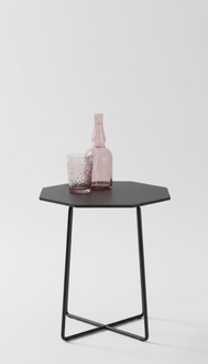 Beistelltisch Edelstahl Beistelltisch Tisch Wohnzimmer Couchtische Mattschwarzer