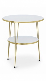 Luxus Beistelltisch Kollektion – 5-teilige Satztisch Sets, Etagentische & Laptoptische (Marmor- & Holz-Optik)