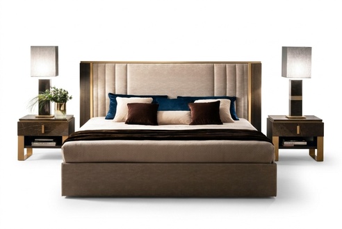 Bett 2x Nachttisch Design Schlafzimmer 3tlg. Klassischer Luxus Betten Set Möbel