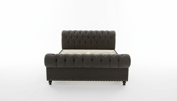 Bett Chesterfield Design Luxus Hotel Betten 180x200cm Schlaf Zimmer Leder
