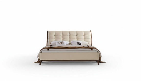 Bett Chesterfield Möbel Schlafzimmer Doppelbett Luxus Betten 180x200 Leder Neu