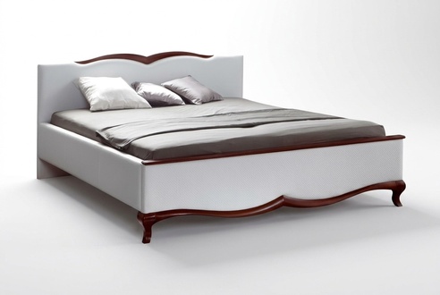 Bett Doppelbett Holzbett Polsterbett Schlafstätte Komfortbett Zweibett