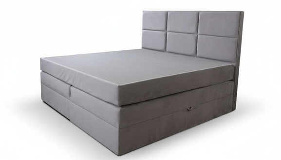 Bett Doppelbett Schlafzimmer 180сm Matratze Grau moderner Stil Hochwertig