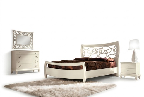 Bett Doppelbetten Modernes Bettgestell Betten Holz Hotel Bettrahmen Weiß