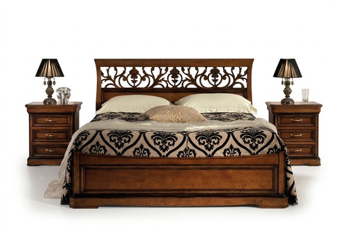 Bett Möbel Doppelbett Naturholz Schlafzimmer Möbel Design Betten Möbel Italien