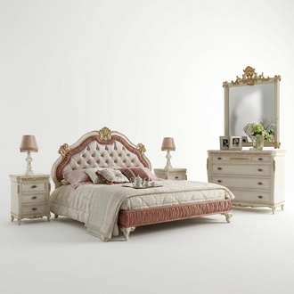 Bett Polster Chesterfield Doppelbett 180x200cm Holz Hotel Betten Schlafzimmer