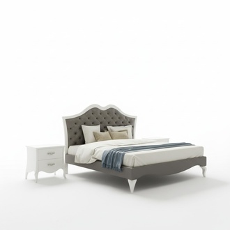 Bett Schlafzimmer Set Bett 2x Nachttisch Modern Italienische Möbel 3tlg