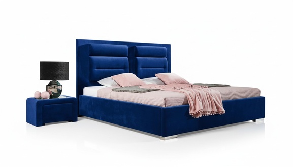 Set Möbel Bett Textil 2x Nachttisch 3 tlg. Schlafzimmer Modern Luxus Betten Neu