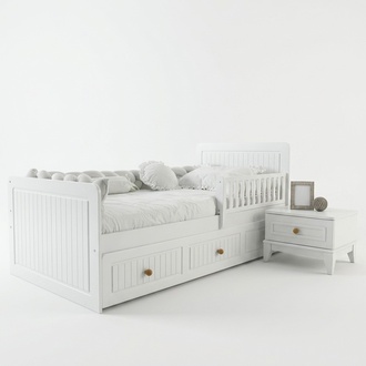 Bett und Nachttisch – stilvolle und praktische Kombination fürs Kinderzimmer