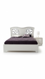 Bettrahmen Holz Doppel Schlafzimmer Weiß Modern Doppelbett Möbel Bett Betten Neu