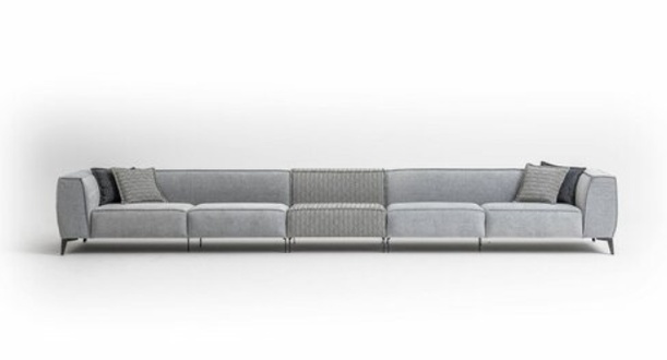 big Sofa Couch 8 Sitzer Italienische xxl Couchen Sofas Möbel Textil