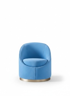 Blauer Design Hotel Lounge Club Sessel Polster Stühle Wohnzimmer Moderne