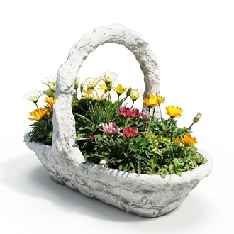 Blumenkübel Pflanz Kübel Dekoration Figur Blumentöpfe Garten Vasen 265