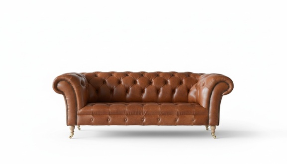 Braune Chesterfield Couch Sofa Polster 3 Sitzer Couchen Sitz Garnitur
