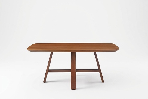 Brauner Designer Luxus Holz Tisch Hochwertige Tische Ess Wohn Zimmer