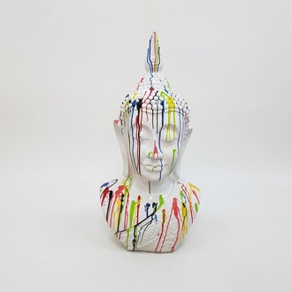 Buddha Malaysia Modern Skulptur Kunststoff Dekorative Figur Garten 117cm