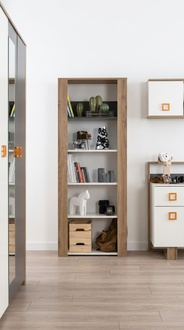 Bücherregal Standregal Kinderregal Regal Bücherschrank Holz Braun Neu