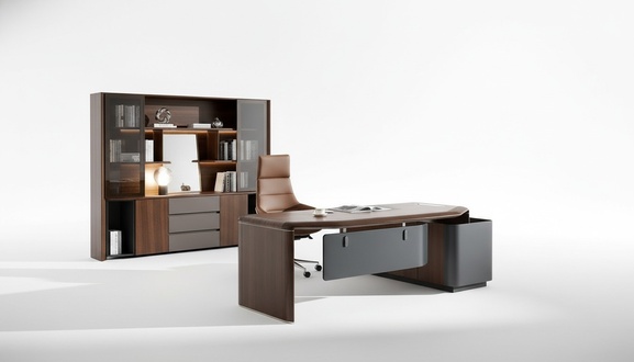 Büro Arbeit Zimmer Set Sessel Tisch Komplett Möbel 3tlg Einrichtung